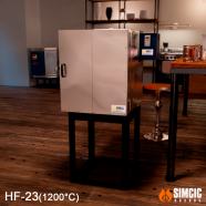 HORNO MODELO HF-23 (1200°C) medidas internas utiles 23cmX33cmX34cm para: bizcocho ceramico, esmaltado, vitrofusion, calcos, pintura en porcelana