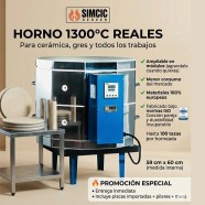 HORNO MODELO HSP-120 (1300°C) MEDIDAS INTERNAS 45CMX59CM PARA: GRES - CERAMICA - ESMALTADO - PINTURA DECO. - CALCOS - VITROFUSION
